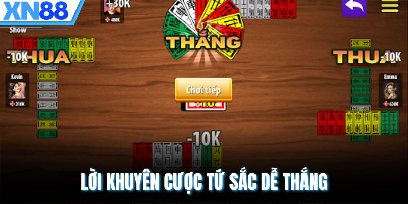 Lời khuyên cược tứ sắc dễ thắng 