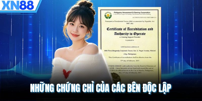 Những chứng chỉ của các bên độc lập